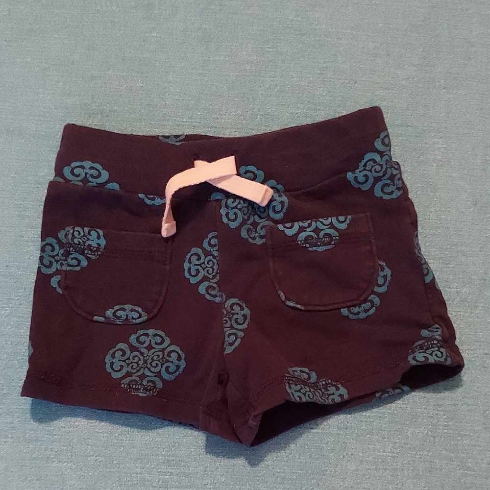 Stylish Blue Shorts with Turqoise Blue Pattern